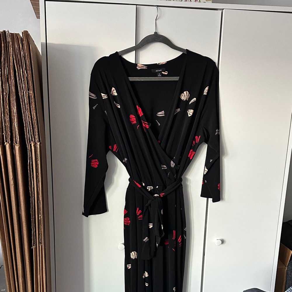 Alfani Floral Jumpsuit with Pockets